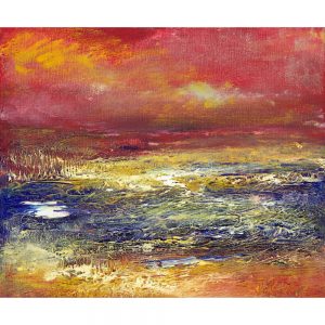 Good Times Ahead original oil painting of the Exmoor coast