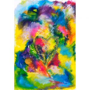 You Have My Heart - abstract painting of love romance and purity