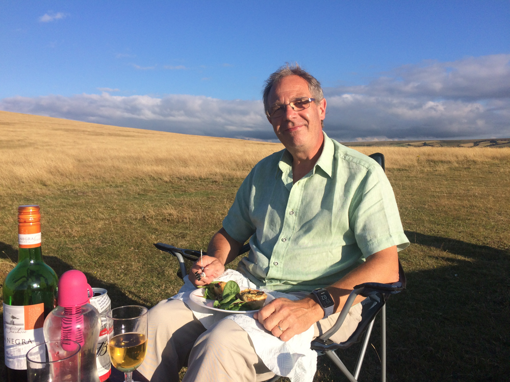 Enjoying my Birthday Picnic Exmoor and being spoilt by Melody 