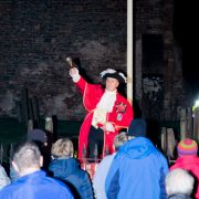 Remembrance Sunday 2018 in Porlock led by Town Crier Grant Dennis