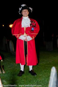Remembrance Sunday 2018 in Porlock led by Town Crier Grant Dennis