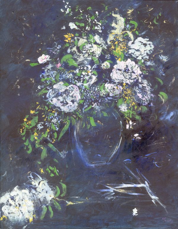 Renoir's Flower in acrylic on canvas