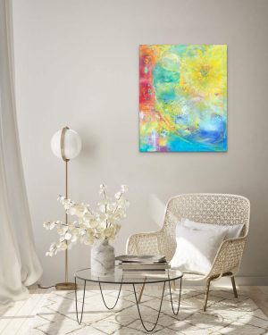 The Colour Of Life - abstract art in oil on canvas